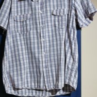 Мъжка риза с къс ръкав, снимка 1 - Ризи - 35378338