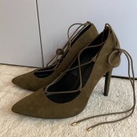 Дамски обувки с връзки, снимка 2 - Дамски обувки на ток - 34198987