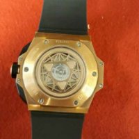 Мъжки луксозен часовник HUBLOT SANG BLEU , снимка 4 - Мъжки - 30854450