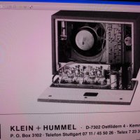 Аудиофилски DIY стрео усилвател Кlein&Hummel OY,от първите в   света активни монитори 1963г., снимка 7 - Ресийвъри, усилватели, смесителни пултове - 31241479