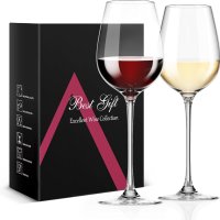 DH Crystal Wine Glasses Комплект 2 чаши за червено вино 460 гр., снимка 1 - Чаши - 44478333