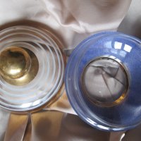 Стъклена купа, бонбониера,позлата, снимка 3 - Декорация за дома - 39325020