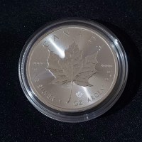 Канада 2024 - 5 долара - Кленов лист - 1 OZ – Сребърна монета, снимка 2 - Нумизматика и бонистика - 44811472