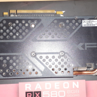 Видеокарта XFX Radeon RX 580 8GB, снимка 3 - Видеокарти - 44738476