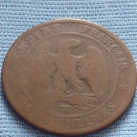 Рядка монета 10 сантима 1856"w" Франция Наполеон трети за КОЛЕКЦИЯ 26437, снимка 4 - Нумизматика и бонистика - 42681707