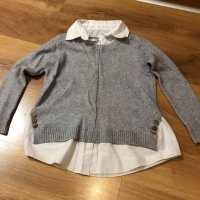 Пуловер с риза, снимка 1 - Детски ризи - 31121985