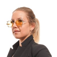 SWAROVSKI 🍊 Дамски метални слънчеви очила "GOLD & YELLOW BIG CRYSTALS" нови с кутия, снимка 6 - Слънчеви и диоптрични очила - 40850022