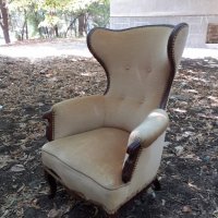 Уникат много стар стол кресло 18 - 19 век антика, снимка 1 - Антикварни и старинни предмети - 33972838