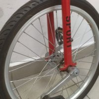 Велосипед едноколесен Fishbone Sport - червено, снимка 2 - Велосипеди - 35134484