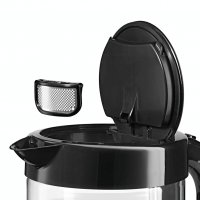 Електрическа кана, Bosch TWK70B03, Glass kettle, 2000-2400 W, 1.7 l capacity, automatic switch off, , снимка 7 - Аксесоари за кухня - 38420759