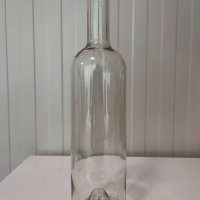 Стъклена винена бутилка Бордо Европа - бяла
