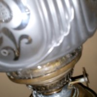Лампа - стара изработена от бронз и порцелан, снимка 4 - Други - 29255233