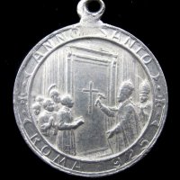 Стар медальон-Италия-Рим-1925г-Религия-Католицизъм-Християнство, снимка 2 - Антикварни и старинни предмети - 35402128