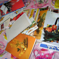Над 150 новогодишни картички 70 – 80 г  Пътували, снимка 1 - Антикварни и старинни предмети - 44746946