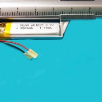 Батерия 3.7V 300mAh/ 601235/ Li-Ion, снимка 3 - Друга електроника - 39341086