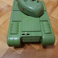 Руска пластмасова играчка танк на батерии, снимка 4 - Колекции - 30236767