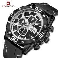 Мъжки часовник Naviforce Хронограф NF 8018T BBW. , снимка 5 - Мъжки - 34875408