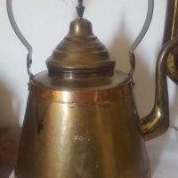 Стар голям меден чайник, снимка 6 - Антикварни и старинни предмети - 35178488