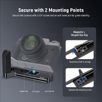 Нова метална L-пластина със силиконова ръкохватка за фотоапарат Fujifilm камера, снимка 7 - Чанти, стативи, аксесоари - 42434437