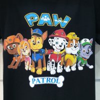 Нова детска тениска с дигитален печат PAW Patrol (Пес патрул) в черен цвят, снимка 8 - Детски тениски и потници - 36966845