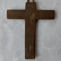 Стар бронзов кръст - висулка, снимка 3 - Други - 42415645