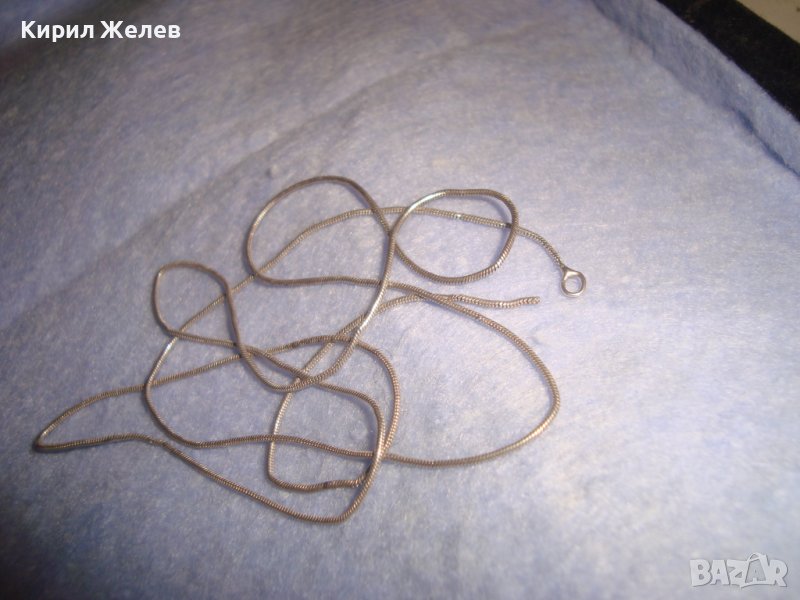 СТАРА СРЕБЪРНА ФИНА ВЕРИЖКА СРЕБРО 925 ПРОБА с ЛЕКА ЗАБЕЛЕЖКА - НУЖДА от ЗАПОЯВАНЕ на ЗАКОПЧАЛКА 272, снимка 1