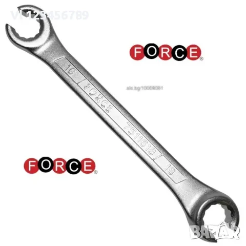 Прорязан ключ за спирачни тръби FORCE, единични, от 8 mm до 41 мм, снимка 1