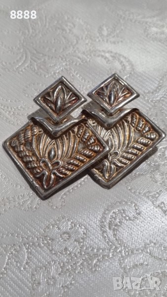 Сребърни обеци 925 проба , снимка 1