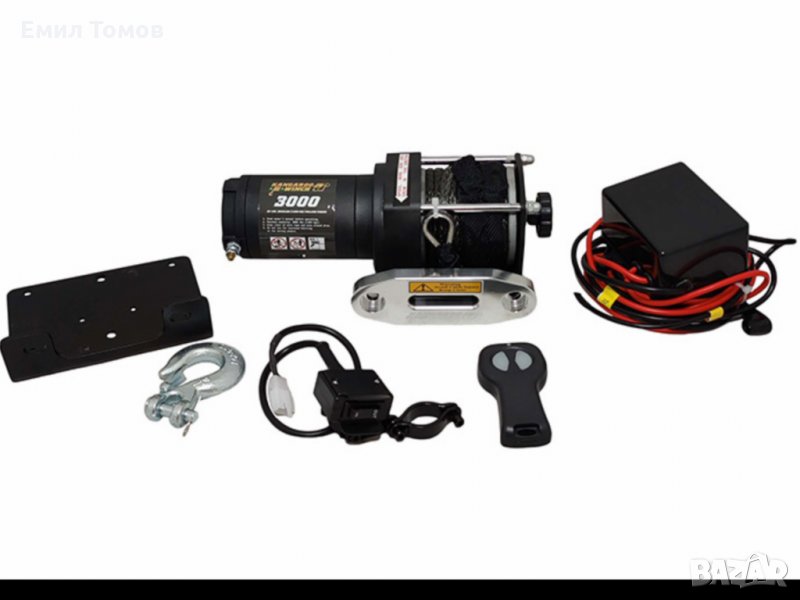 Лебедка за АТВ KangarooWinch/PowerWinch K 3000 SR със синтетика - НОВА, снимка 1