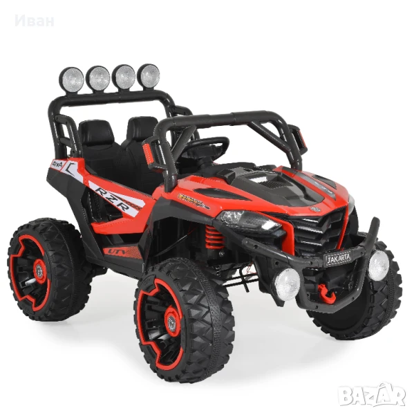 ТОП ЦЕНА!НОВО!Акумулаторно бъги/UTV Jakarta RED 4x4 с 12V батерия,USB, снимка 1