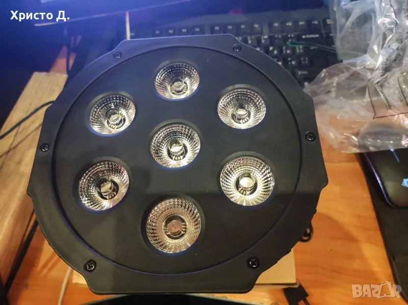  2 броя Led Par 7*18 rgbwauv, снимка 1