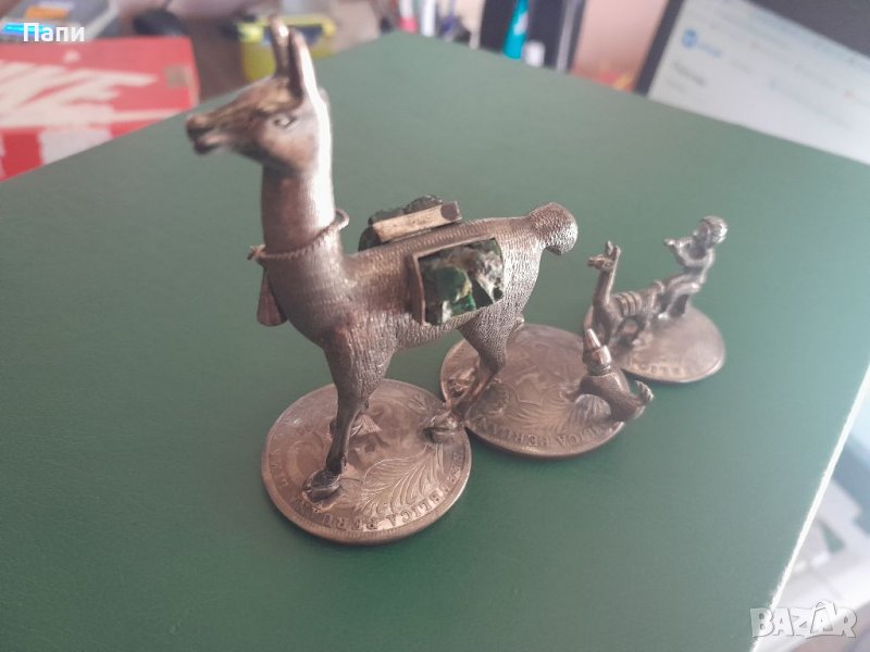 Уникална сребърна статуетка от първата половина на 20-ти век., снимка 1