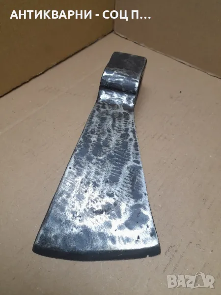 Стара Ръчно Кована Голяма Брадва  Тегло 1.900кг. Номер 4., снимка 1