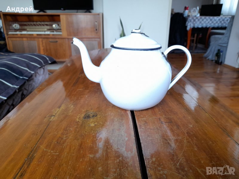 Стар емайлиран чайник #25, снимка 1