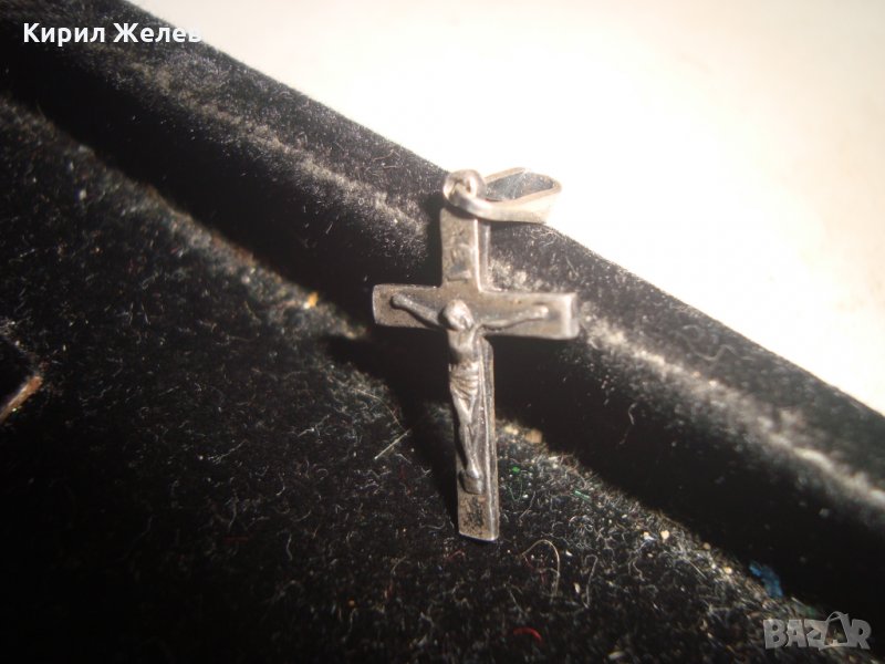 СРЕБЪРНО РАЗПЯТИЕ КРЪСТ 19456, снимка 1