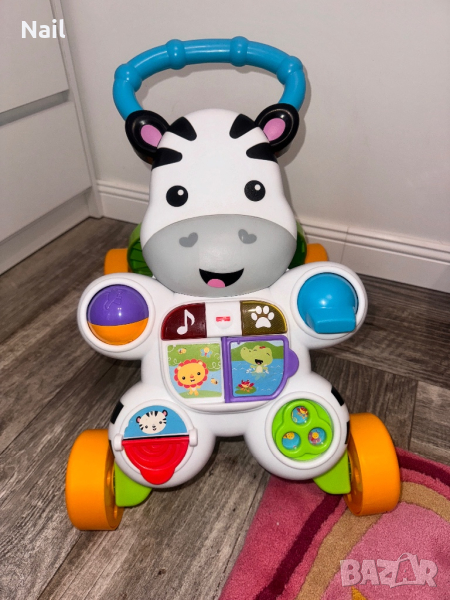 Музикална Бебешка проходилка Зебра Fisher Price, снимка 1