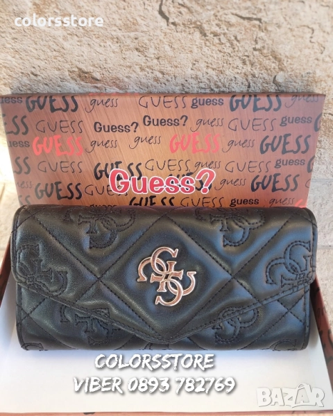 Дамски черен портфейл Guess/SG47k, снимка 1