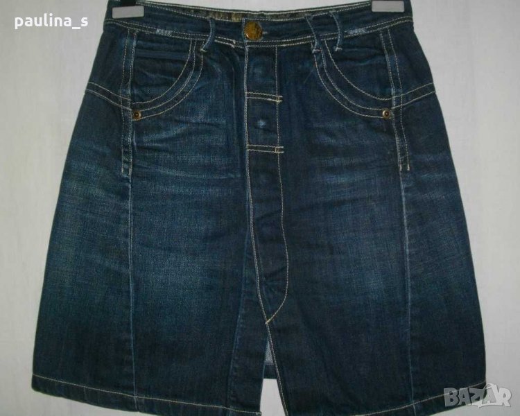 Дънкова пола S / М, снимка 1