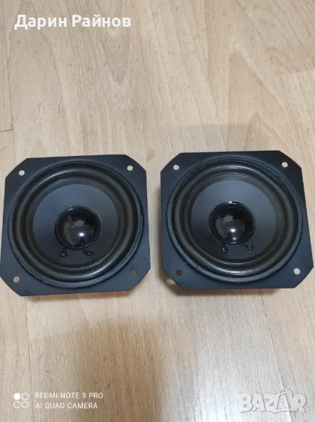 Качествени карбонови говорители MONACOR 4,5 inch 8 ohm, снимка 1