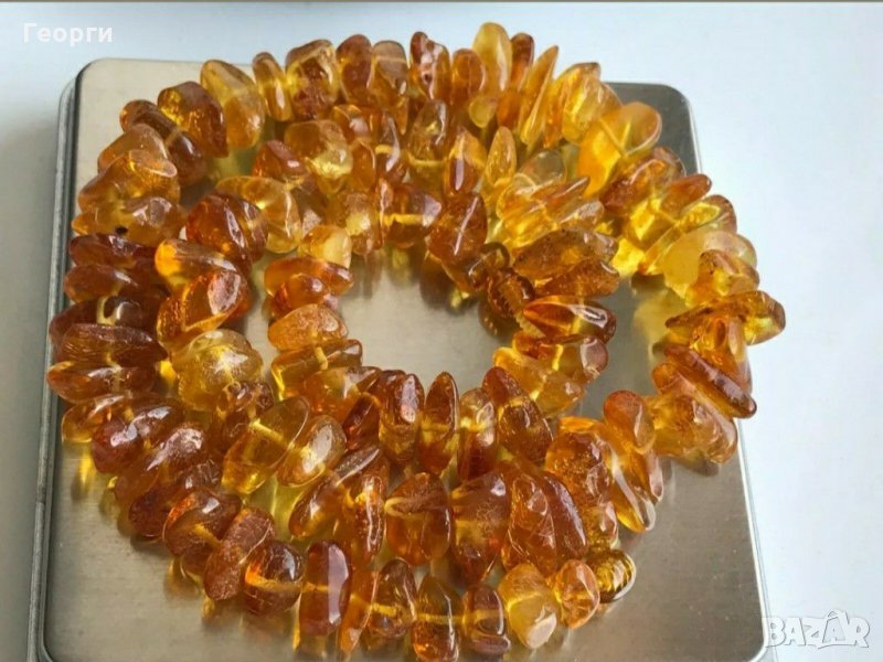 Колие от висококачествен Балтийски кехлибар 51 грама. , снимка 1