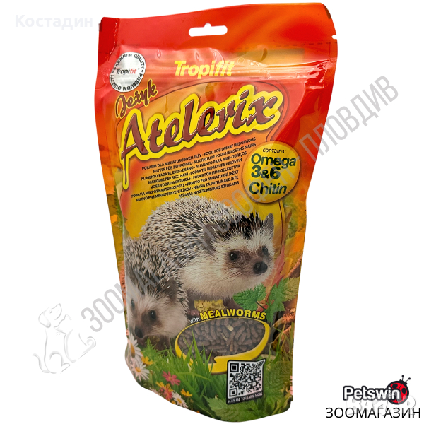 Пълноценна Храна за Таралежи - 0.3кг/0.7кг - Atelerix - Tropifit, снимка 1