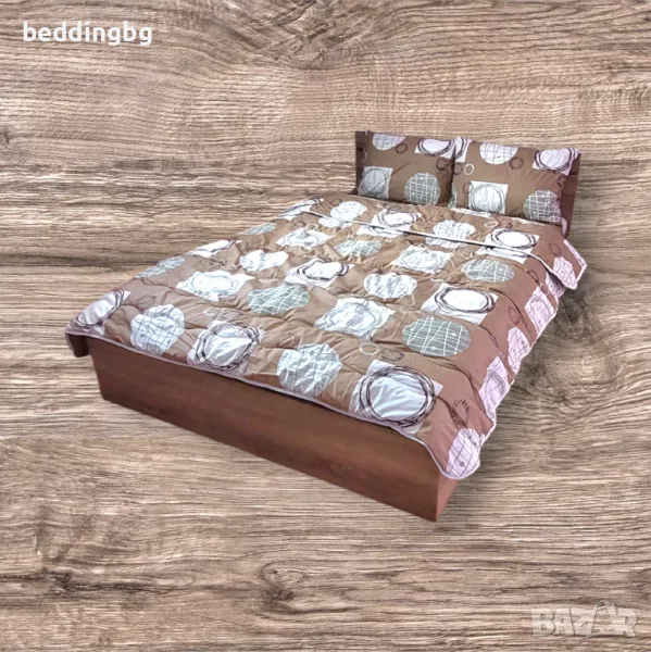 #Спален #комплект двоен с прошита олекотена завивка микрофибър , снимка 1