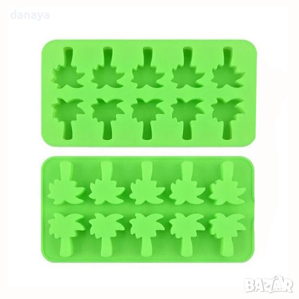 4182 Силиконова форма за бонбони и лед Палми, снимка 1