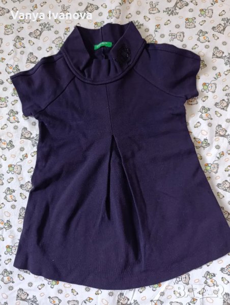 Benetton лилава рокличка 12 месеца., снимка 1