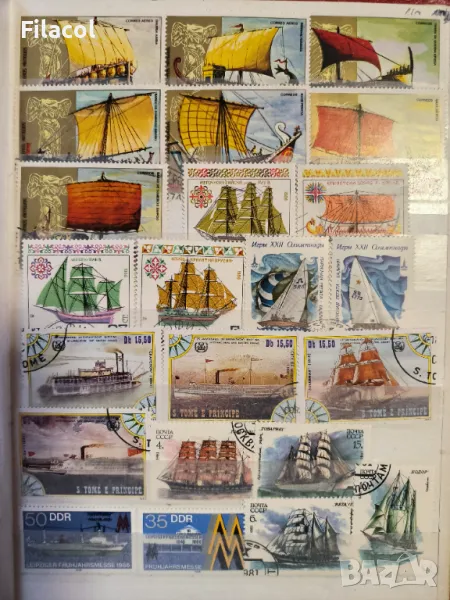 Воден транспорт - кораби , лодки - лот от 82 пощенски марки, снимка 1