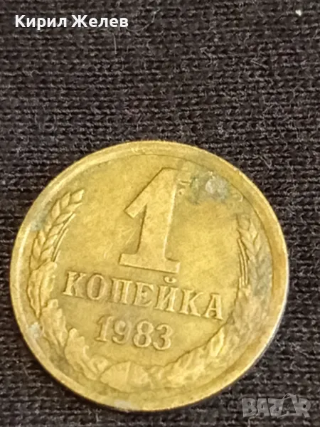 Стара монета 1 копейка 1983г. СССР рядка за КОЛЕКЦИЯ ДЕКОРАЦИЯ 39322, снимка 1