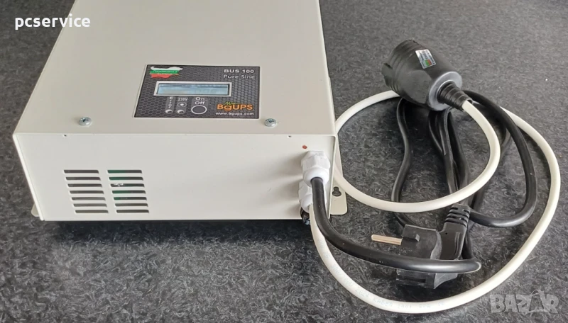 Синусоидален UPS за парно с батерия, 100W, LCD дисплей, снимка 1