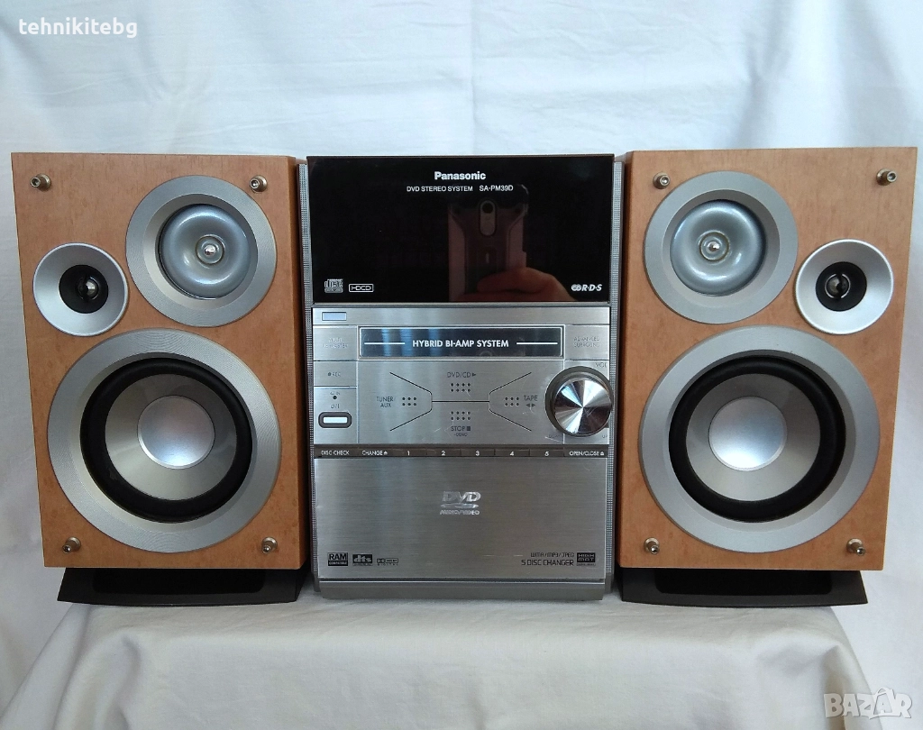 ⭐⭐⭐ Panasonic SA-PM39 ⭐⭐⭐ Система с DVD/CD/MP3 ченджър, RDS тунер, 2 х 70W, снимка 1