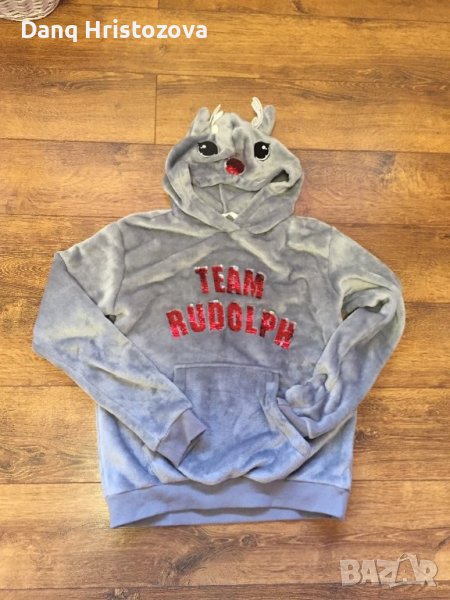 Топъл пухкав суитчър на НМ за 12-14г, снимка 1