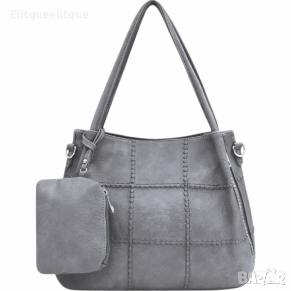 Елегантна и практична дамска чанта с включено портмоне, снимка 1